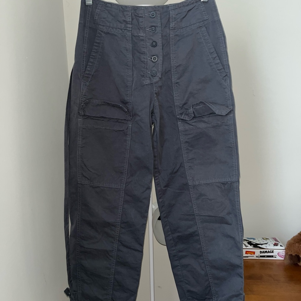 Anthropologie Charcoal cargo Pants